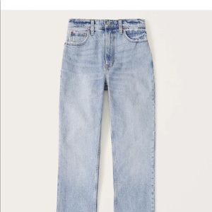 Abercrombie ultra high rise 90s straight jean